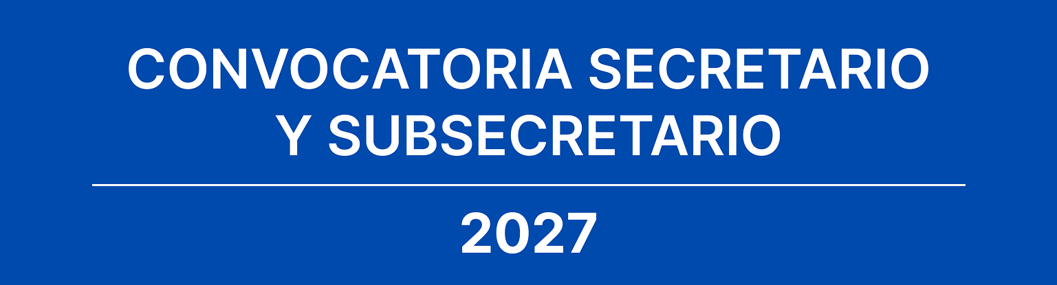 Concurso Secretario y Subsecretario 2027